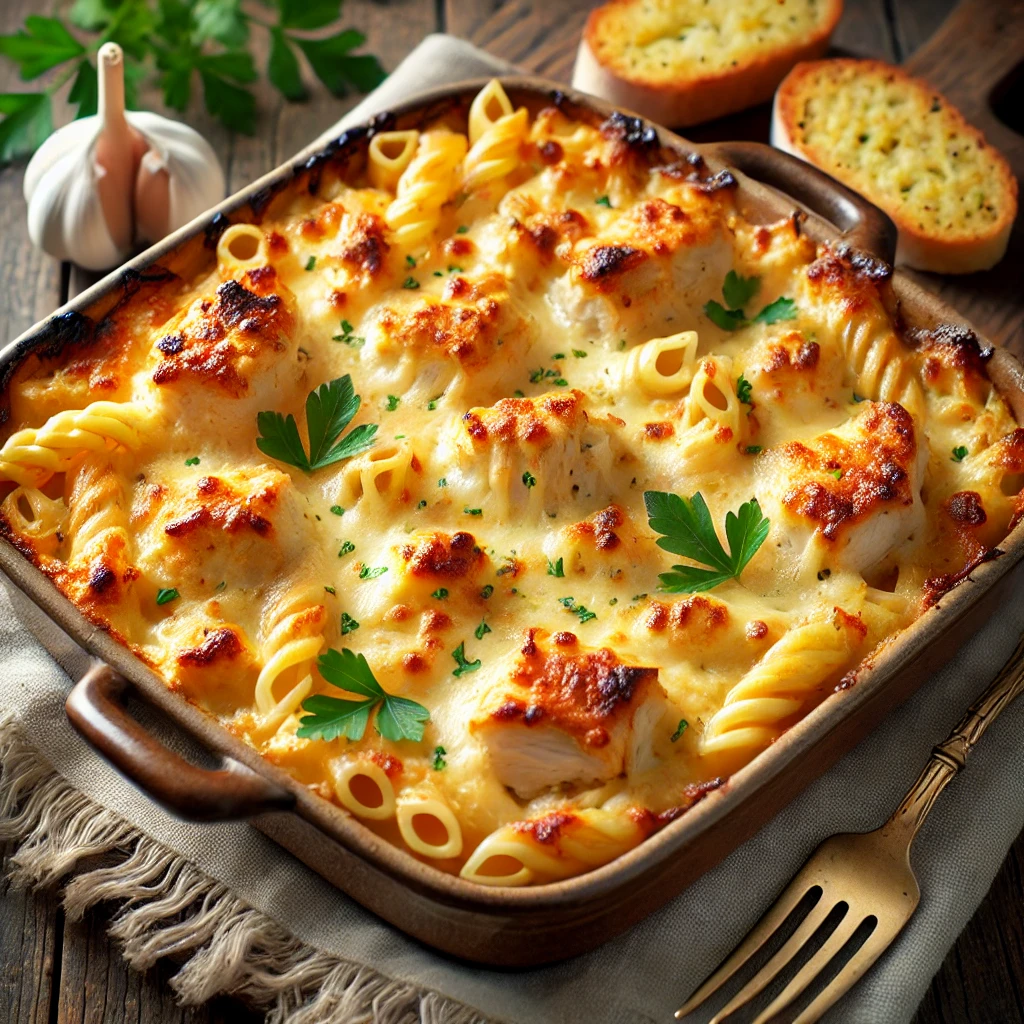 Baked chicken pasta